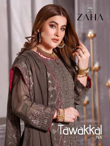 Tawakkal Nx By Zaha Designer Partywear Pakistani Salwar Kameez Collection